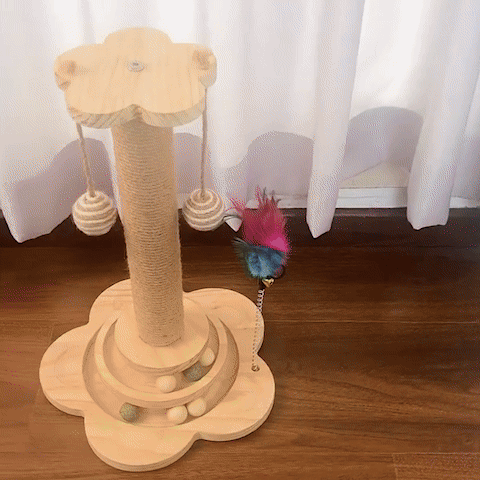 Arbre à chat en bois