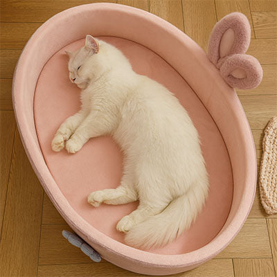 Panier pour chat fleur