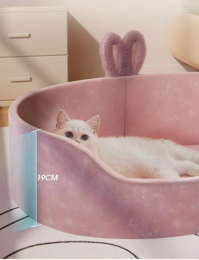 Panier pour chat fleur