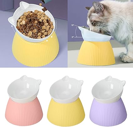 Bol d'alimentation surélevé pour chat