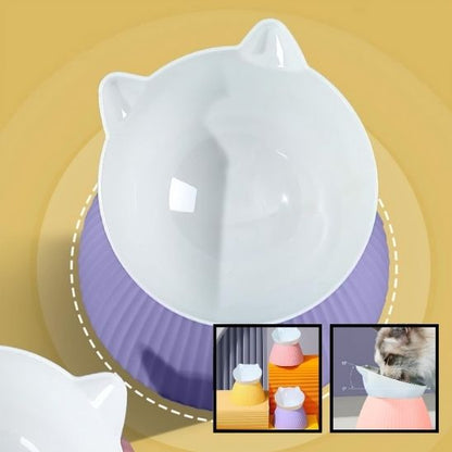 Bol d'alimentation surélevé pour chat