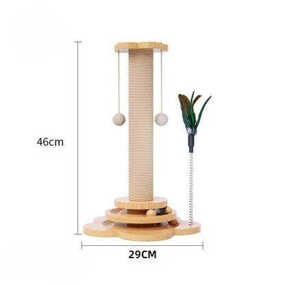 Arbre à chat en bois - Boutique Misha