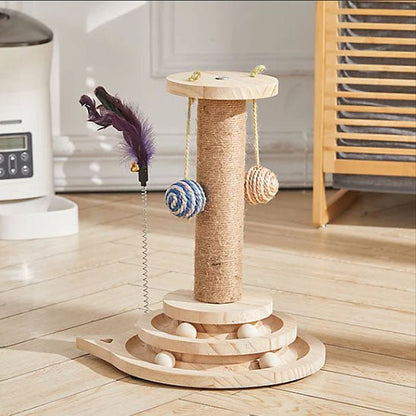 Arbre à chat en bois - Boutique Misha