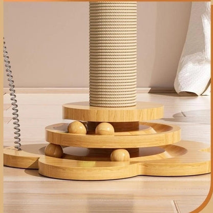 Arbre à chat en bois - Boutique Misha