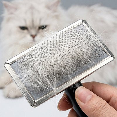 Poignée ergonomique noire de la brosse SilkyPet
