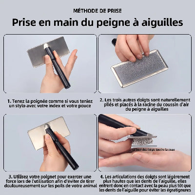 Instructions d’utilisation de la brosse pour chat SilkyPet

