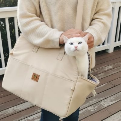Chat sac de transport 