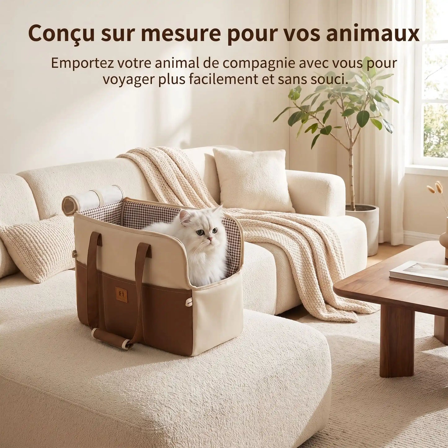 Chat sac de transport | Élégance & Sérénité