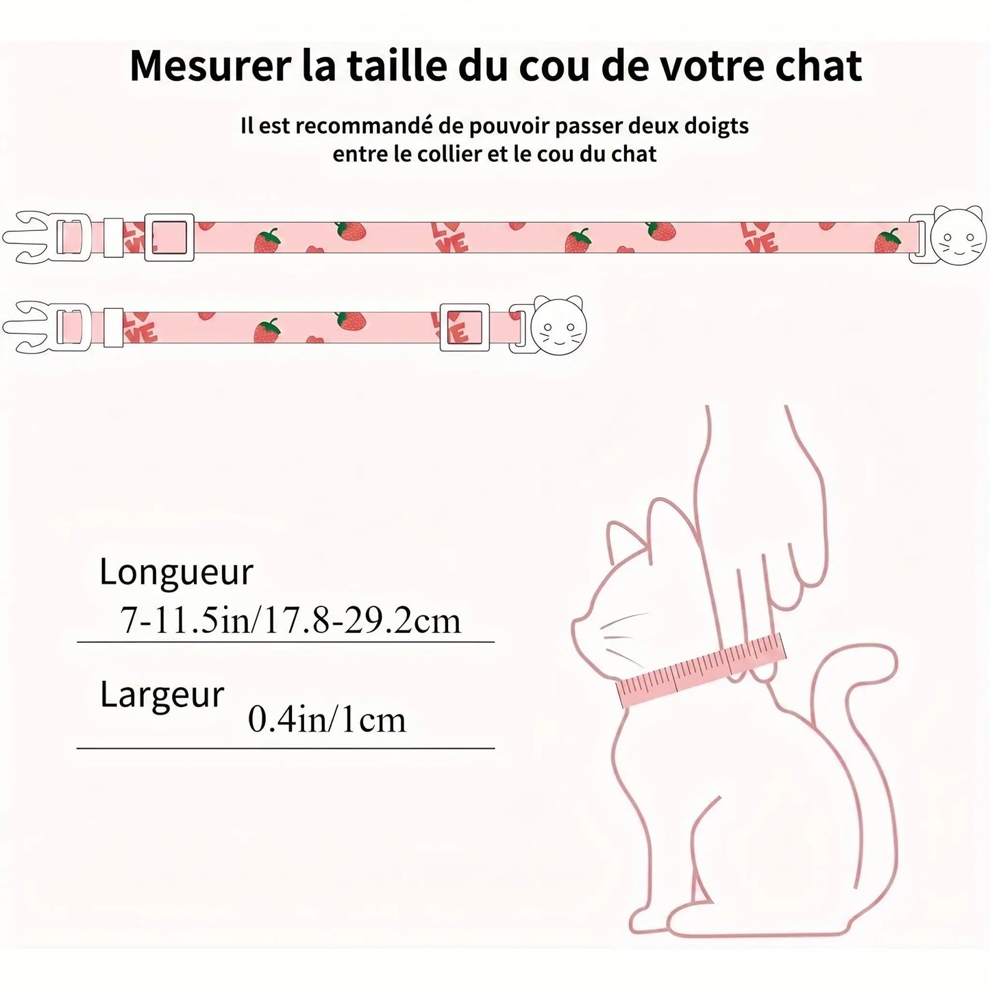 Collier Chat | Élégant & Sécurisé