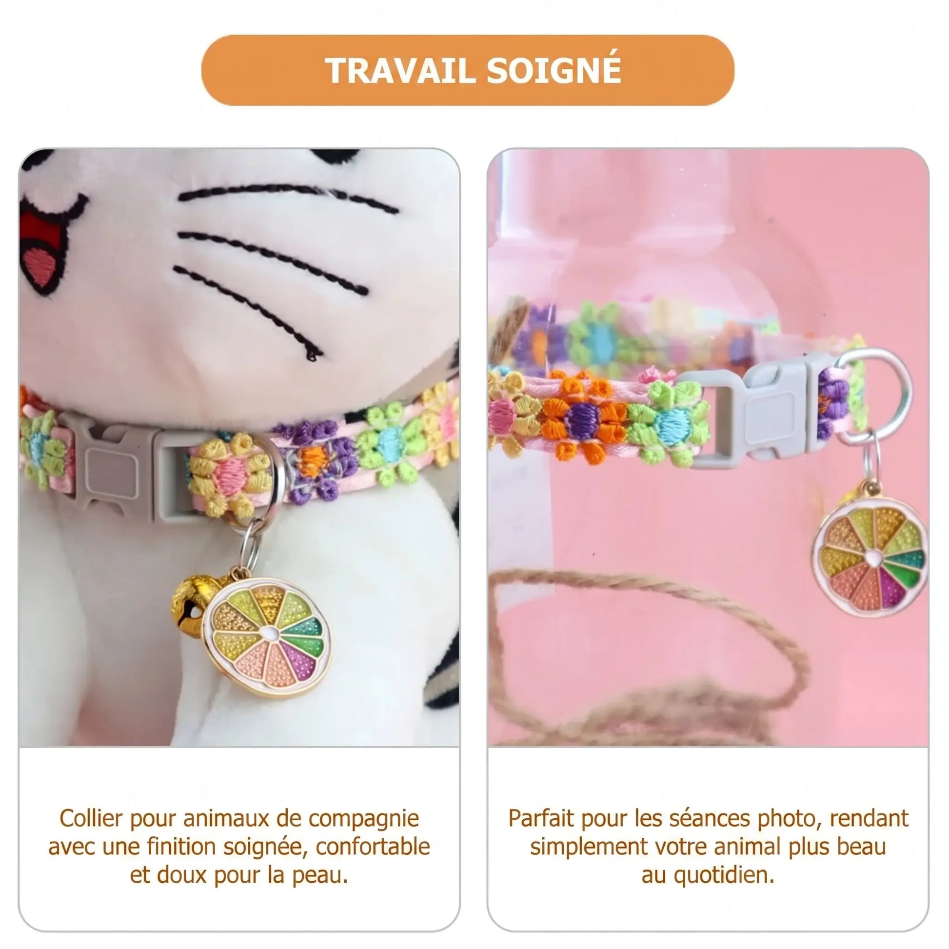 collier chat confortable