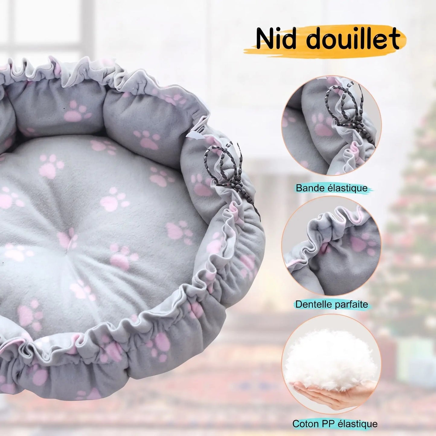 Coussin Chat Ultra-Confortable | Nid Douillet pour Félin