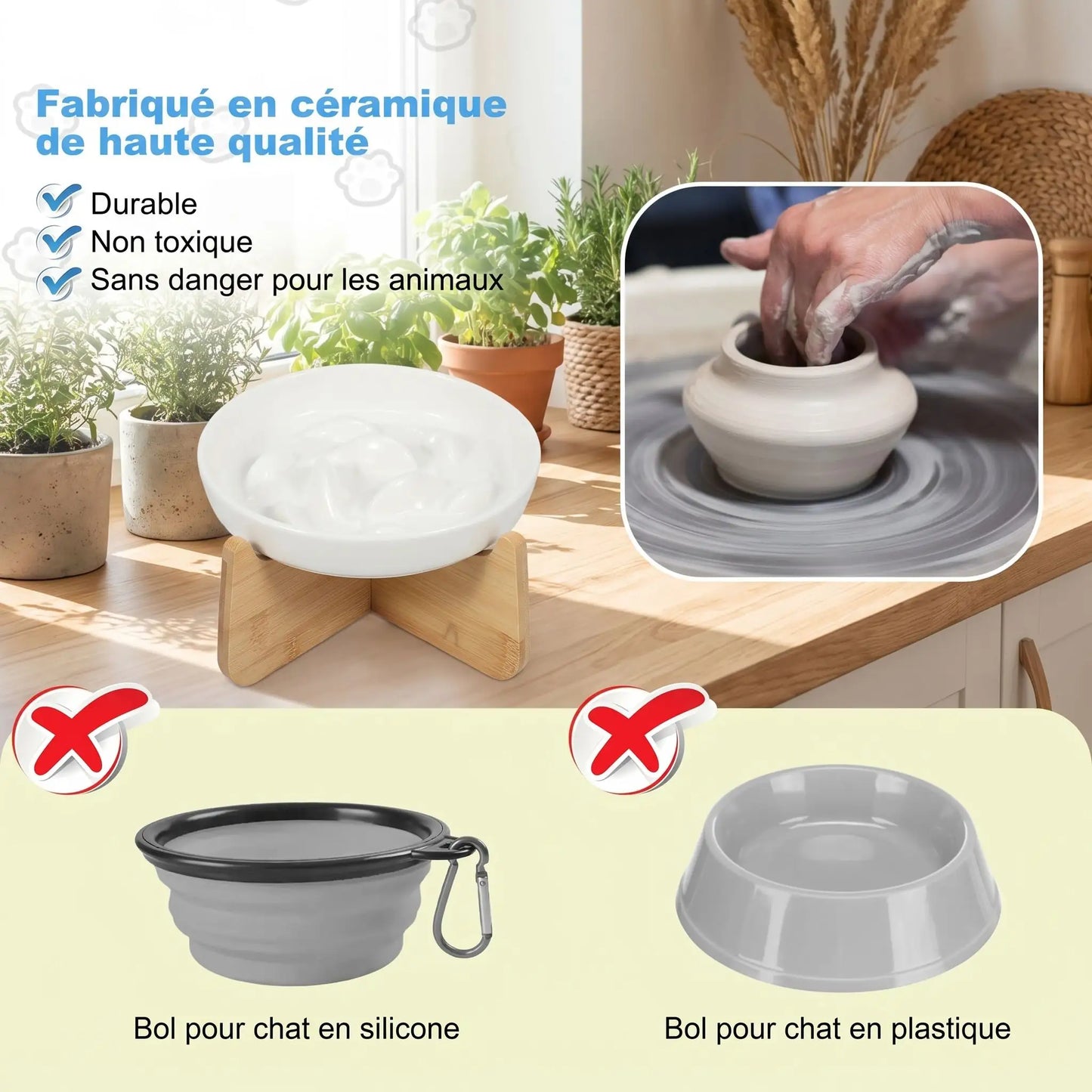 Gamelle anti glouton chat | Digestion Optimale