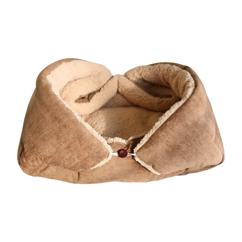 panier pour chat beige design refuge douillet félin