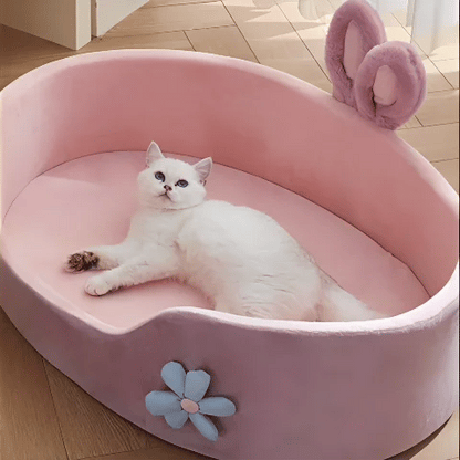 Panier pour chat fleur