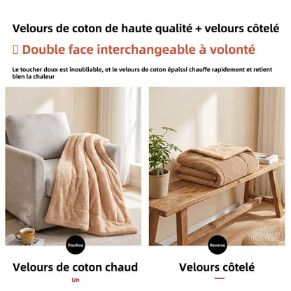 panier pour chat velours côtelé doux