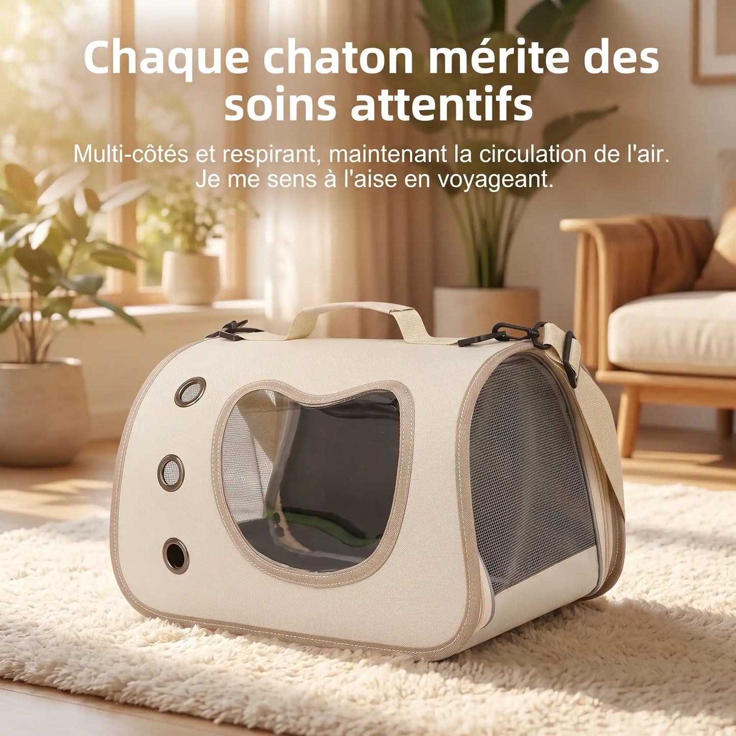 Sac de transport pour Chat | Hublot Panoramique
