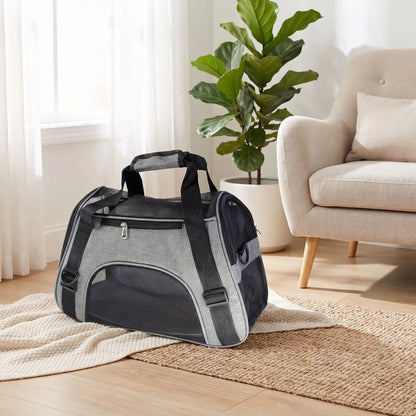 Sac transport chat mesh respirant grand format - coloris gris

