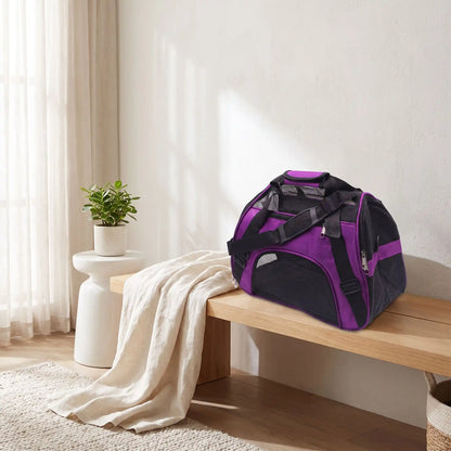 Sac transport chat mesh respirant grand format - coloris violet
