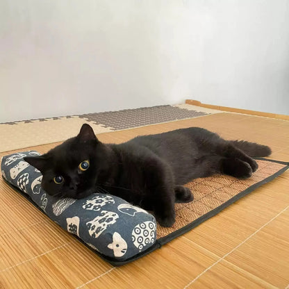 Tapis Rafraîchissant pour Chat | Fraîcheur Naturelle 4 Saisons