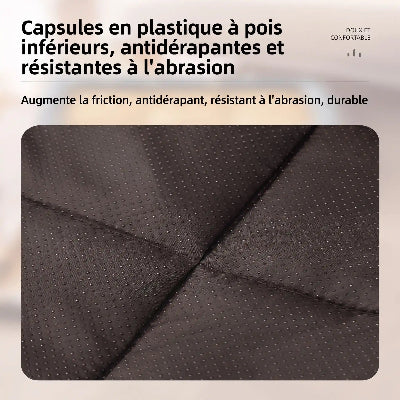 Tapis Rafraîchissant Chat | Rotin Naturel & Bordure Rembourrée – Motifs Déco